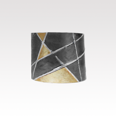 Asymmmetrical Lines Cuff Bracelet