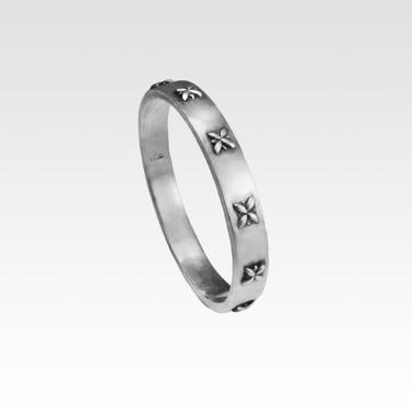 Floral Bangle Bracelet