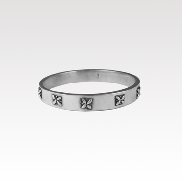 Floral Bangle Bracelet