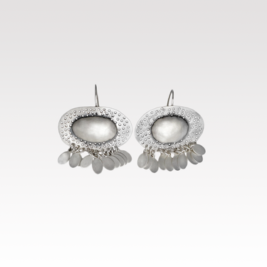 Oval Fringe Earrings