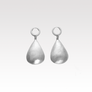Bubble Drop Huggies Earrings