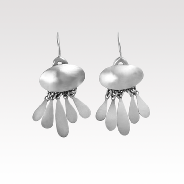 Oval Puff Drops Earrings