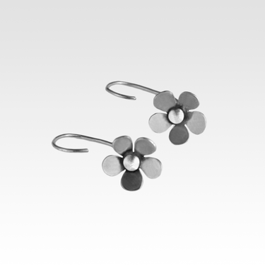 Thread-Through Flower Earrings