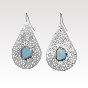 Opal Cutout Drop Earrings