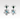 Blue Topaz Flower Dangle Earrings