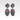 Watermelon Tourmaline Puddle Earrings