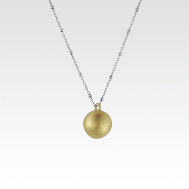 Matte Sphere Pendant Necklace