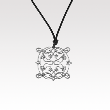 Floral Weave Pendant Necklace