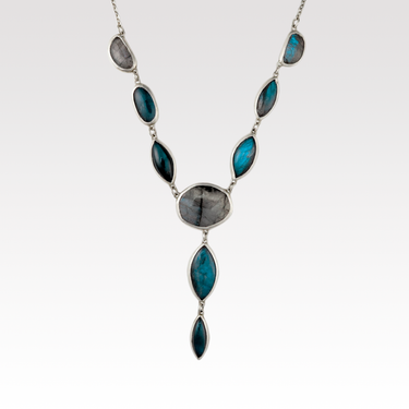 Labradorite Drops Necklace