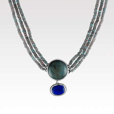 Three Strand Labradorite Necklace