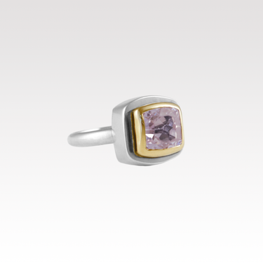Kunzite Box Ring