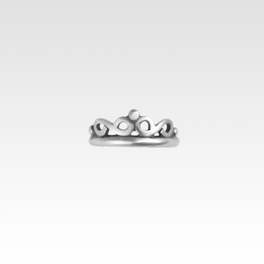 Infinity Crown Stacker Ring