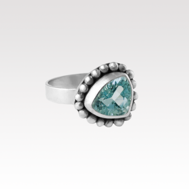 Blue Topaz Bubble Ring