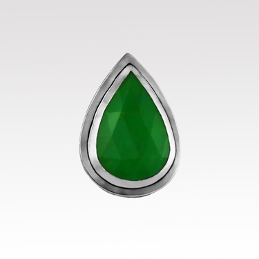Chrysoprase Teardrop Ring